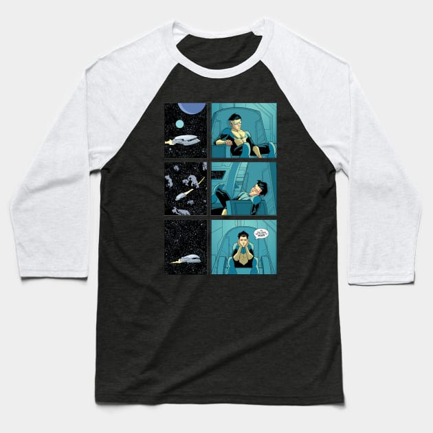 invincible space explore Baseball T-Shirt by super villain